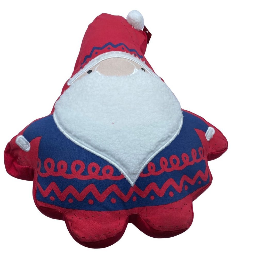 Wondershop Santa Gnome Christmas Holiday Plush NWT Toss Pillow 14" x 16"